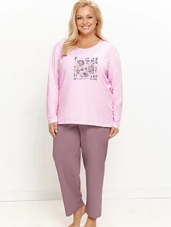 3657 DÁMSKE DLHÉ PYŽAMO SOLENE 2XL–4XL