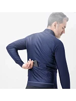 Rockbros YDWT014 zimná fleecová dvojvrstvová cyklistická bunda veľkosť XL - modrá