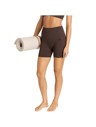 Dámske legíny adidas Workout Essentials Knit 4 Inch Leggings brown KE5841 women's