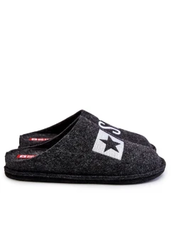 Klasyczne Męskie Papcie Big Star KK176003 Czarne