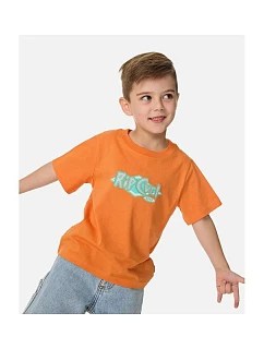 Chlapčenské tričko RIP CURL Ride The Wave Logo Tee – Boy, oranžové, detské