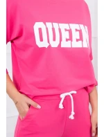 Súprava s potlačou Queen fuchsia Súprava s potlačou Queen fuchsia