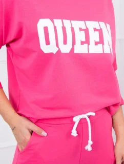 Súprava s potlačou Queen fuchsia