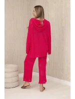 Rayonová fuchsiová ažurová súprava