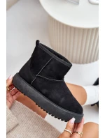 Dámske tenisky na platforme Eco Suede Black Atteria Dámske tenisky na platforme Eco Suede Black Atteria