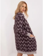 Cardigan AT SW 2340 A.00 tmavo fialový Cardigan AT SW 2340 A.00 tmavo fialový