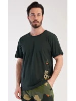 Pánske pyžamo s dlhými nohavicami Army Pánske pyžamo s dlhými nohavicami Army