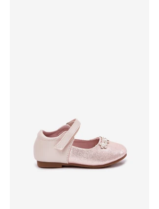 Balerinki Dziecięce Na Rzep Z Kwiatuszkami Różowe Nikione Balerinki Dziecięce Na Rzep Z Kwiatuszkami Różowe Nikione