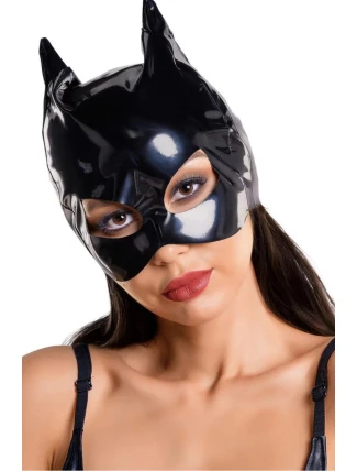 Dámska sexy erotická maska Erolanta 955020 Black - lesklá Dámska sexy erotická maska Erolanta 955020 Black - lesklá