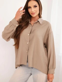 Dámska elegantná košeľa z viskózy s gombíkmi Fango