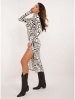 Šaty LK SK 509771 1.09 biela a čierna