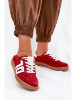Sneakersy Buty Sportowe Zamszowe Vinceza 79517 Czerwone