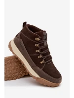 Zamszowe Buty Trekkingowe Męskie Big Star SS174263 Brązowe Zamszowe Buty Trekkingowe Męskie Big Star SS174263 Brązowe