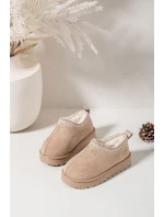 Śniegowce Dziecięce Z Haftem Beżowe Prina