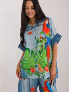 Košeľa s krátkym rukávom model 198371 Taliansko Moda