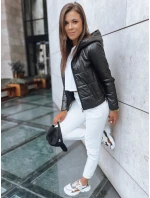 Dámska krátka prešívaná bunda SPORT HEVEN black FashionStreet TY3710 Dámska krátka prešívaná bunda SPORT HEVEN black FashionStreet TY3710