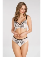 Gorsenia K 842 Čierno-biele tangá S-2XL