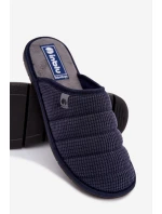 Pohodlná Pánská Domácí Obuv Pantofle Inblu 91000027 Tmavě Modrá