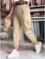 Dámske cargo nohavice GOTRENDI béžové FashionStreet UY2525 Dámske cargo nohavice GOTRENDI béžové FashionStreet UY2525