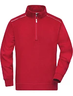 Daiber JN 895 Pracovná mikina s 1/4 zipsom – Solid 02.0895 červená Daiber JN 895 Pracovná mikina s 1/4 zipsom – Solid 02.0895 červená