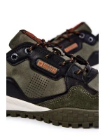 Męskie Klasyczne Buty Sportowe Memory Foam Big Star KK174272 Zielone