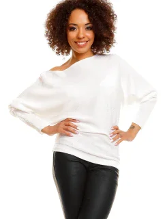 Sveter s netopierími rukávmi model 84277 PeeKaBoo