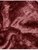 Dámska dlhá zimná bunda v červenej farbe (V725)