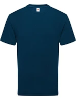 Tričko Fruit of the Loom Pure Cotton T z hrubej bio bavlny 16.1362, farba mountain blue