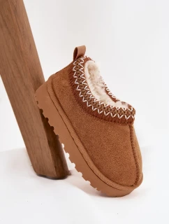 Detské snehové topánky s výšivkou Camel Prina