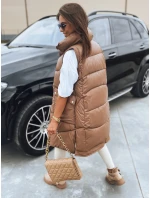 Dámska prešívaná vesta MARIEL camel FashionStreet TY3016