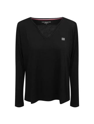 Dámske tričko s dlhým rukávom UW0UW01981-BEH - Tommy Hilfiger Dámske tričko s dlhým rukávom UW0UW01981-BEH - Tommy Hilfiger