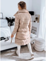 Dámsky prešívaný kabát LONDON PREMIUM camel FashionStreet TY3346 Dámsky prešívaný kabát LONDON PREMIUM camel FashionStreet TY3346