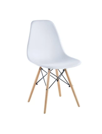 ŠKANDINÁVSKE STOLIČKY MATRACE BIELE SADA 2 KS