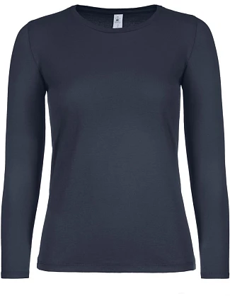 B&C #E150 LSL /women Dámske tričko s dlhým rukávom 01.006T tmavomodré B&C #E150 LSL /women Dámske tričko s dlhým rukávom 01.006T tmavomodré