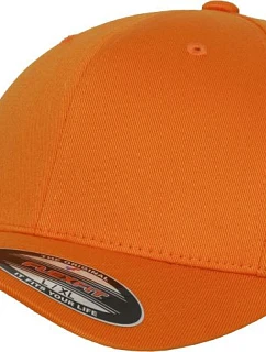 Flexfit 6277 6-panelová čiapka Flexfit Wooly Combed 55.6277 oranžová