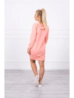 Marhuľové šaty s kapucňou