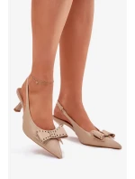 Lodičky na podpätku model 213890 Vykročte štýlovo Lodičky na podpätku model 213890 Vykročte štýlovo