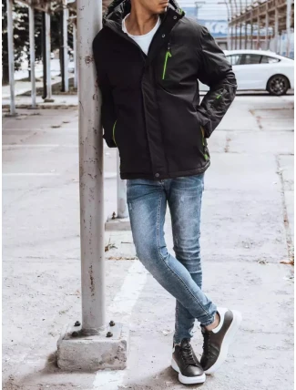 Pánska zimná bunda čierna FashionStreet TX4240