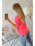 Blúzka s potlačou Magic pink neón Blúzka s potlačou Magic pink neón