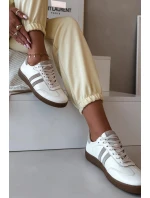 Zazoo N1068 Dámske kožené nízke tenisky Beige
