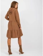 Šaty D10027C30287A6 hnedé