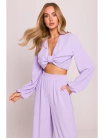 M862 Široké nohavice - fialové