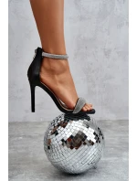 Eleganckie Sandałki Na Szpilce Czarne Patricio