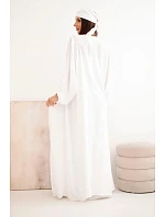 Dámska viskózna štvordielna súprava v boho štýle v bielej farbe