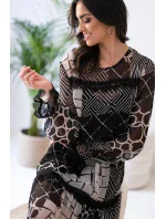 Dámske šaty 9263 Black - Mefese