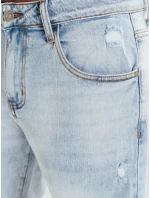 Pánske modré džínsové šortky FashionStreet SX2566 Pánske modré džínsové šortky FashionStreet SX2566