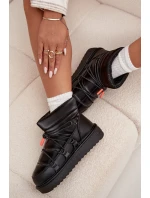 Śniegowce Damskie Na Platformie D.Franklin DFSH370020 Czarne