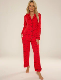 De Lafense 718 Madeleine pyžamo dlhé/r S-4XL dámske rozopnuté