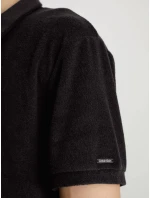 Pánska plážová polokošeľa KM0KM00842 BEH čierna - Calvin Klein Pánska plážová polokošeľa KM0KM00842 BEH čierna - Calvin Klein