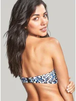 Vrchný diel plaviek Serengeti Bandeau blue animal SW1653 - Panache